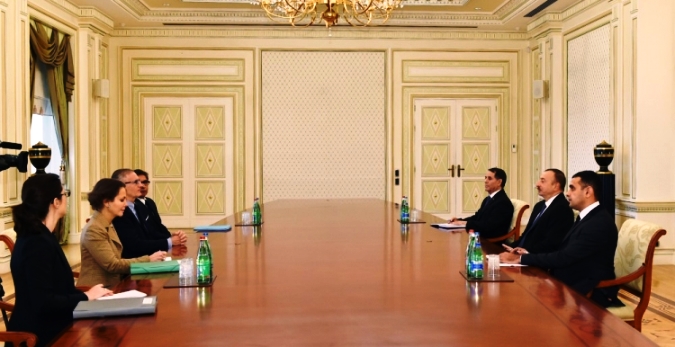 Президент Азербайджана принял Андре Валлини